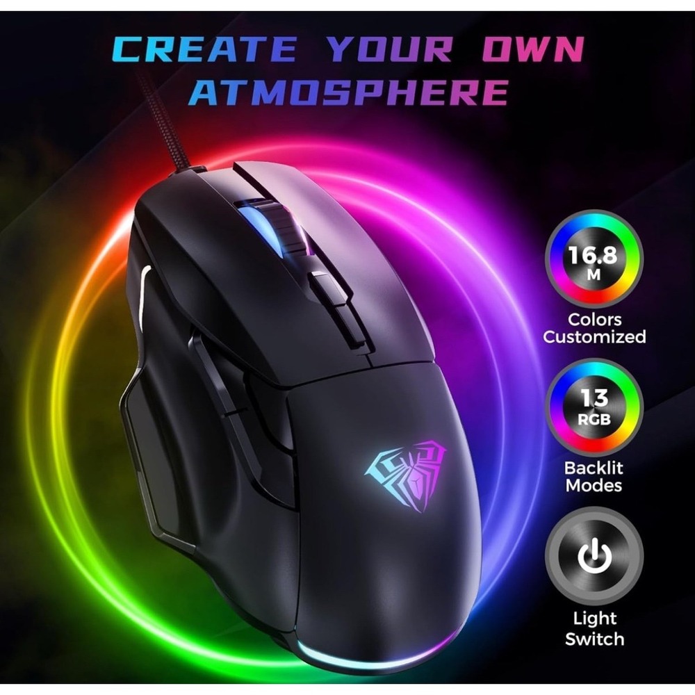 Light Up PC Mouse - Picture 2 of 8
